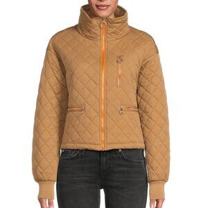 Avec Les Filles Tan Quilted Jacket
